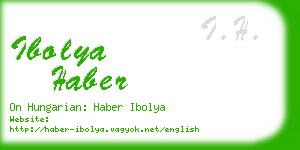 ibolya haber business card